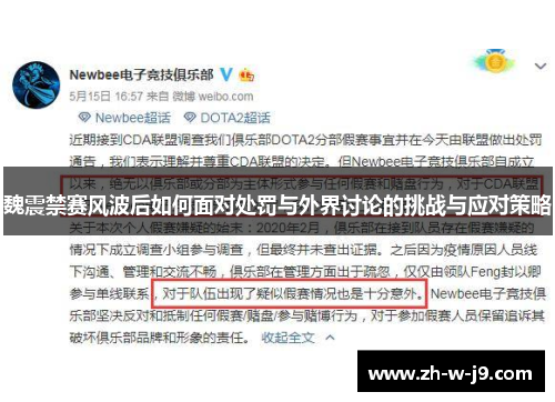 魏震禁赛风波后如何面对处罚与外界讨论的挑战与应对策略